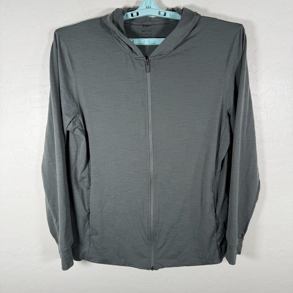 Nike Other - Nike Yoga Jacket Mens Medium Gray Full Zip Hoodie Gym Training Stretch